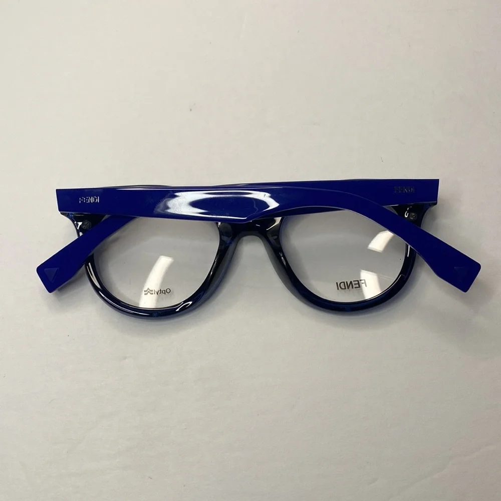 New Authentic- Fendi WOMEN'S FF0198 47MM OPTICAL FRAMES IN BLUE